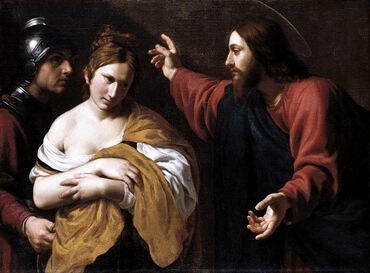 "Christ and the Woman Taken in Adultery" by Alessandro Turchi