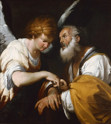 The Release of St. Peter, by Bernardo Strozzi