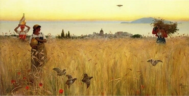 Women in the Wheat Fields, by Charles Caryl Coleman