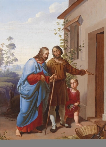 'Christus ist willkommen'', Öl auf Leinwand, 56,5 x 42 cm