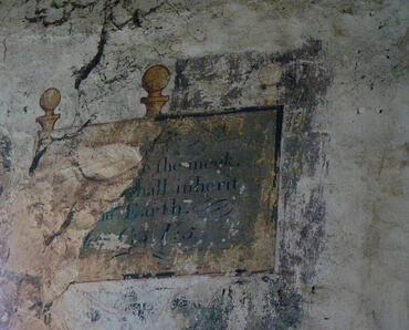This is a wall-painting at the Elston Chapel in Nottinghamshire, England. The photograph is part of the Geograph Project, created to collect images of historic sites in the U.K. and Ireland.