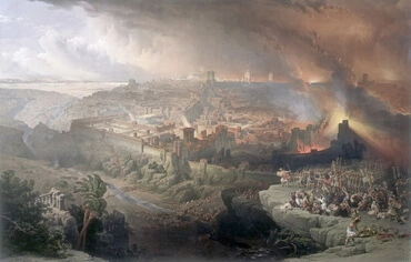 The Siege and Destruction of Jerusalem by the Romans Under the Command of Titus, by David Roberts