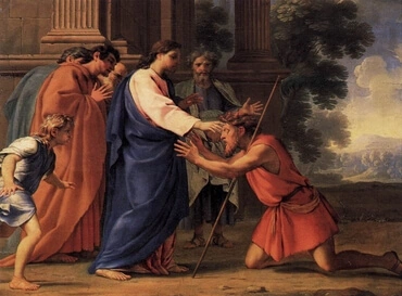 Christ Healing the Blind Man, by Eustache Le Sueur