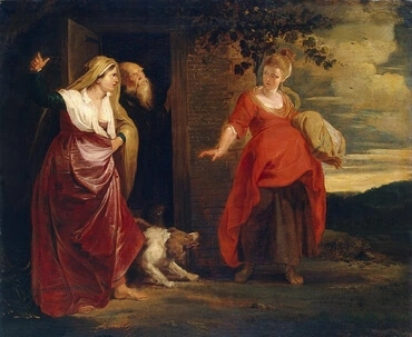 Hagar leaves the home of Abraham, by Peter Paul Rubens
