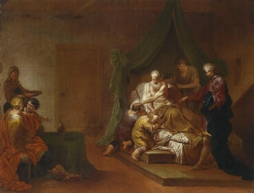 Jacob blessing the sons of Joseph, by Januarius Zick