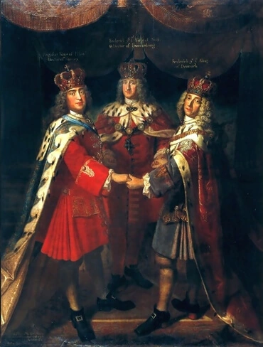 Meeting of three kings in Potsdam and Charlottenburg, 1709, by Samuel Theodor Gericke