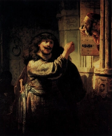 Samson Accusing His Father-in-Law, by Rembrandt