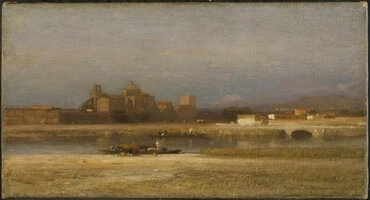 On the Viga, Outskirts of the City of Mexico, by Samuel Colman