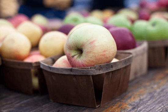Apples at the farm market